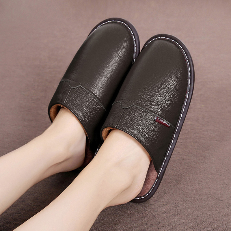 Flip Flop Leather Men - Zapatillas de cuero para el hogar