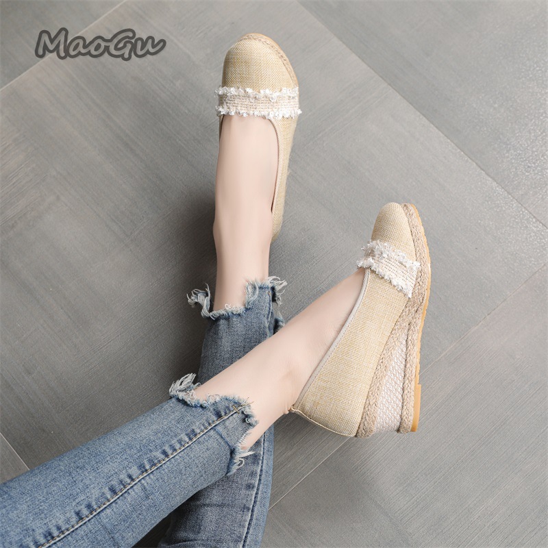 Zapatos de cuña tipo alpargata - Espadrille Slip On reseña y precio