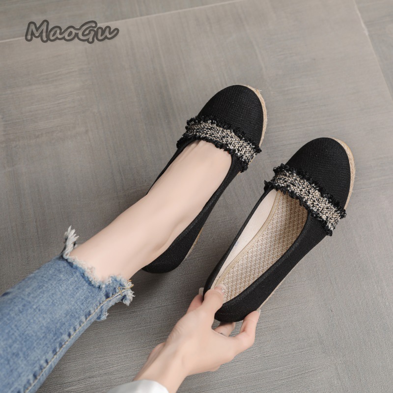 Zapatos de cuña tipo alpargata - Espadrille Slip On reseña y precio