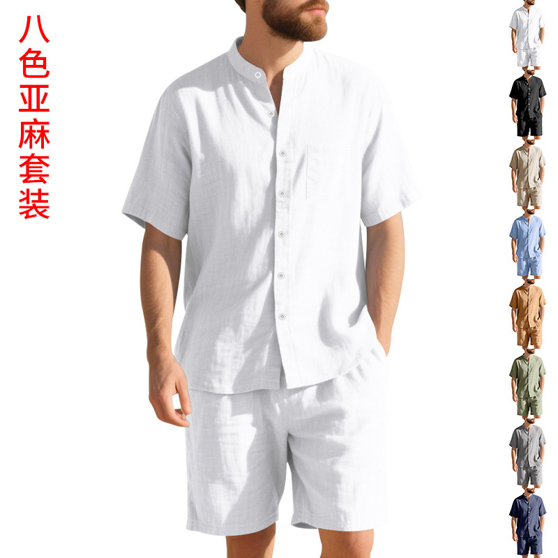 Conjunto de verano para hombre - Linen Shirt Breathable reseña y precio