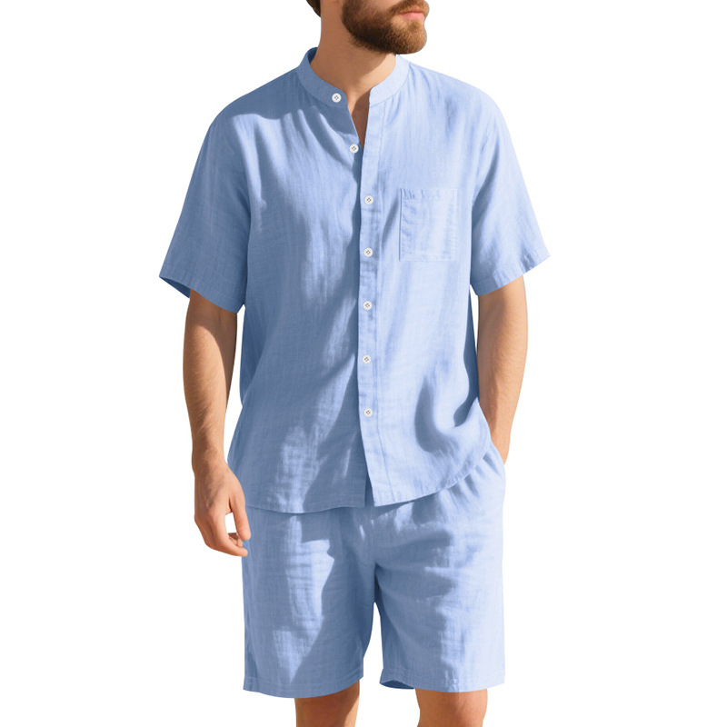 Conjunto de verano para hombre - Linen Shirt Breathable reseña y precio