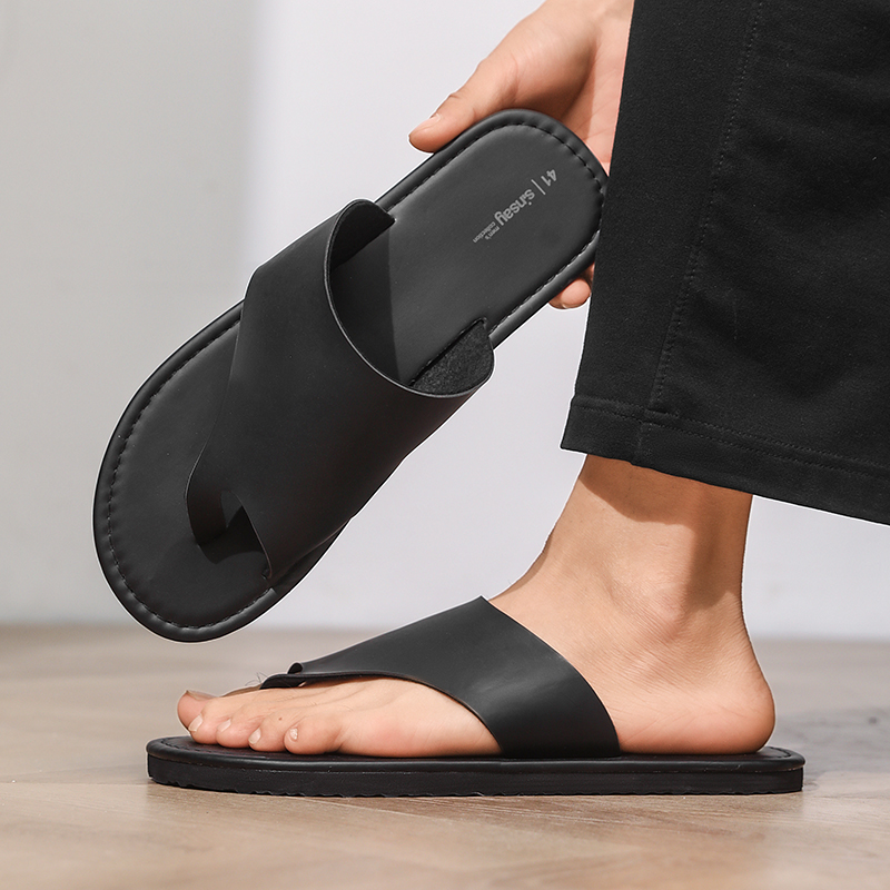 Zapatillas de alta calidad par - Flip Flop Leather Men reseña y precio