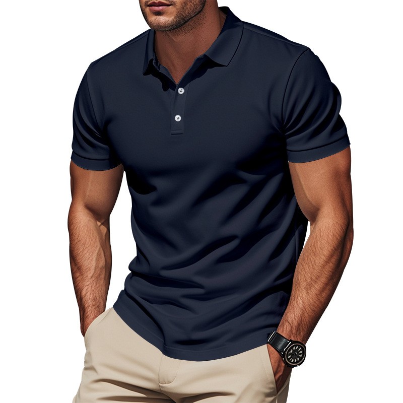 Camisa Casual de Corte Ajustad - Polo Shirt Pique reseña y precio