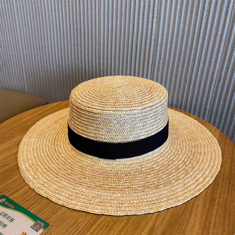 Sombrero de paja estilo boater - Bucket Hat Straw reseña y precio
