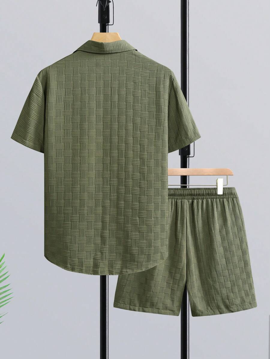 Conjunto de Camisa de Manga Co - Short Linen Drawstring reseña y precio