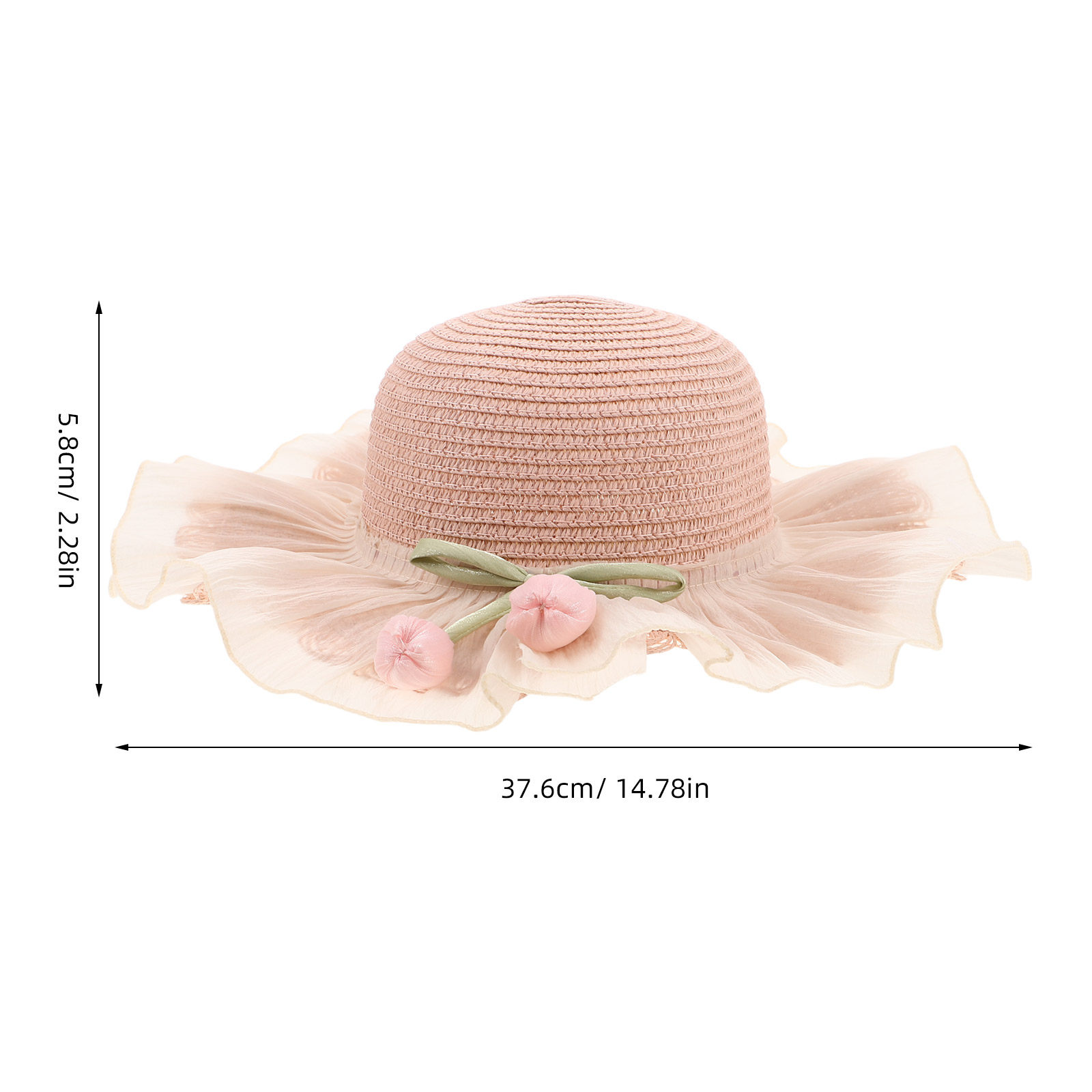 Sombrero de Paja para Niña, co - Bucket Hat Straw reseña y precio