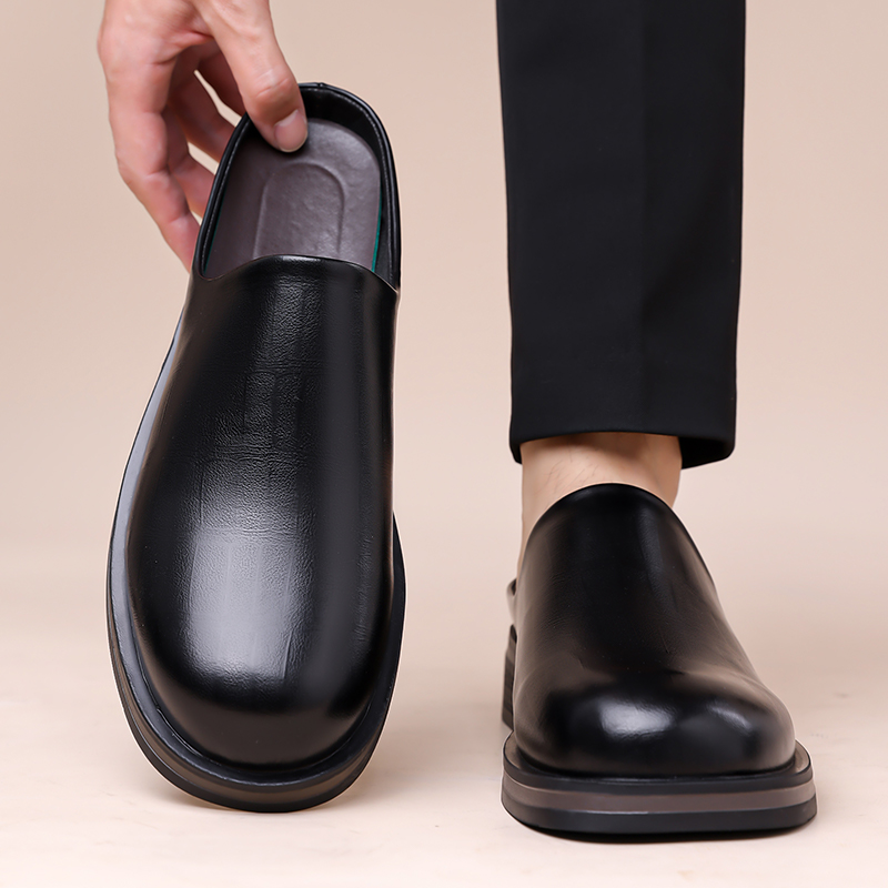 Zapatillas sin cordones para h - Flip Flop Leather Men reseña y precio