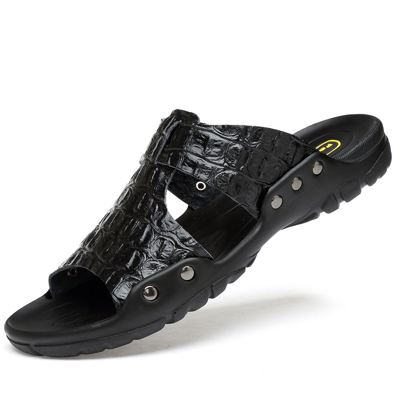Sandalias de cuero, zapatilla  - Flip Flop Leather Men reseña y precio